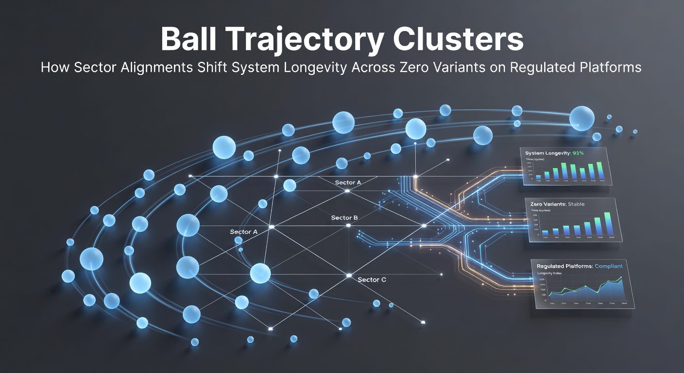Detailed diagram showing ball trajectory clusters forming across different sectors of a roulette wheel with zero variants highlighted