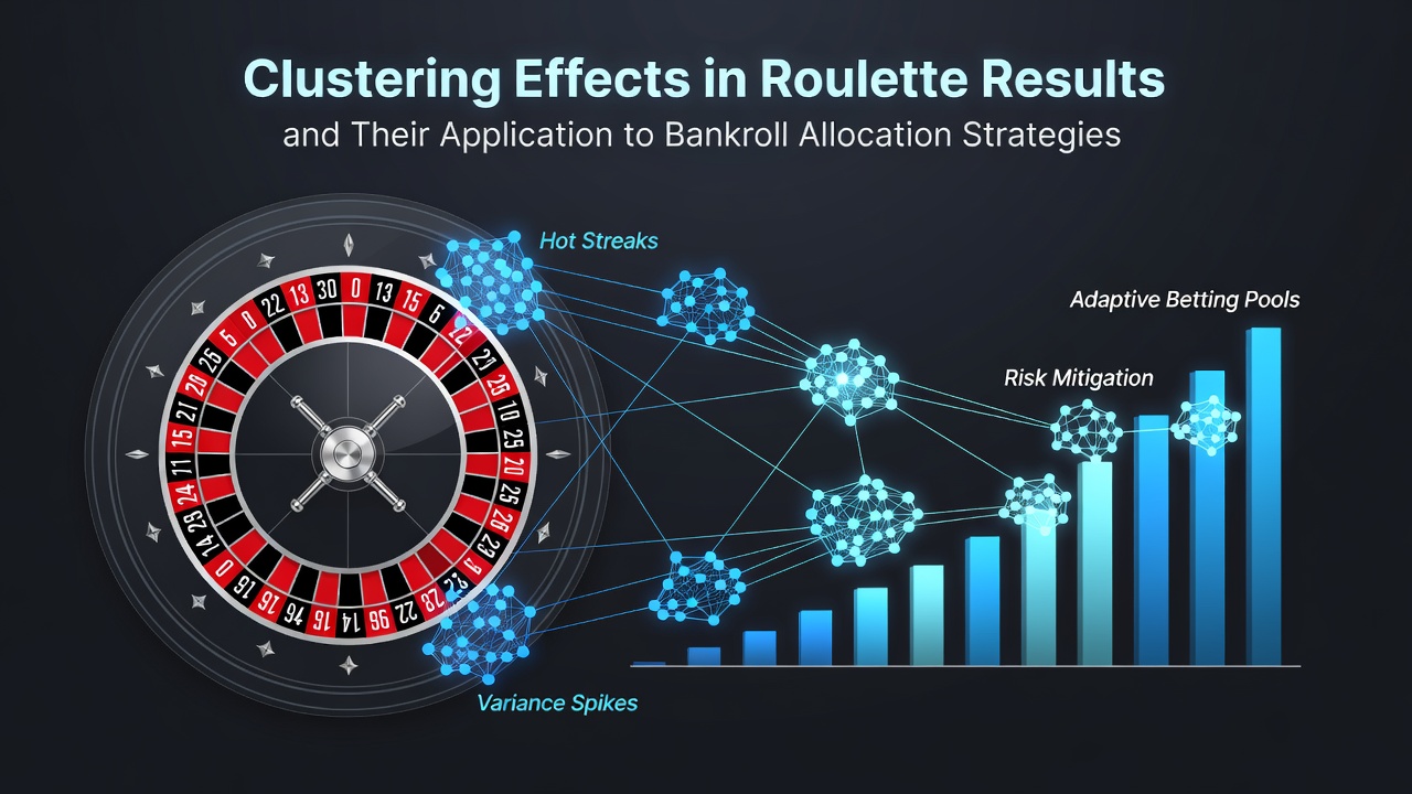 Visualization of clustering patterns appearing on a roulette wheel and result board