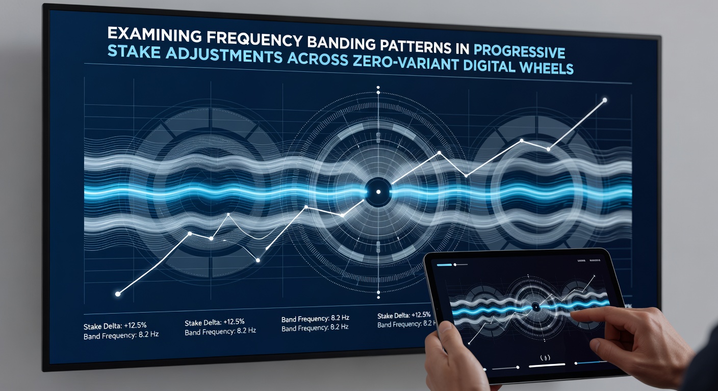 Detailed visualization of frequency banding patterns across multiple zero-variant digital roulette wheels showing stake progression clusters