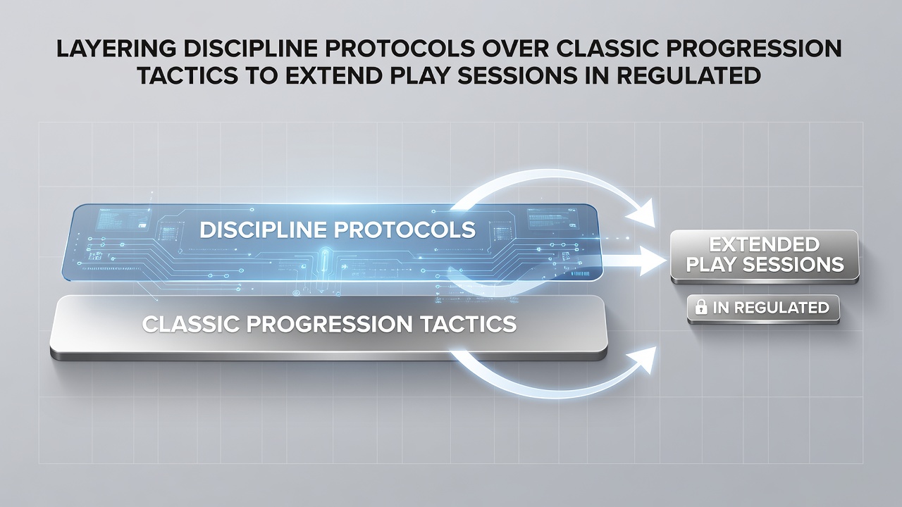 Screenshot of an online roulette interface displaying active discipline protocol settings alongside a progression tracker