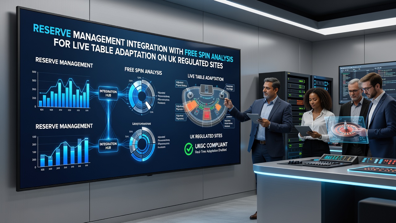Reserve management dashboard displaying integrated free spin metrics and live table adjustment parameters on a regulated gaming platform