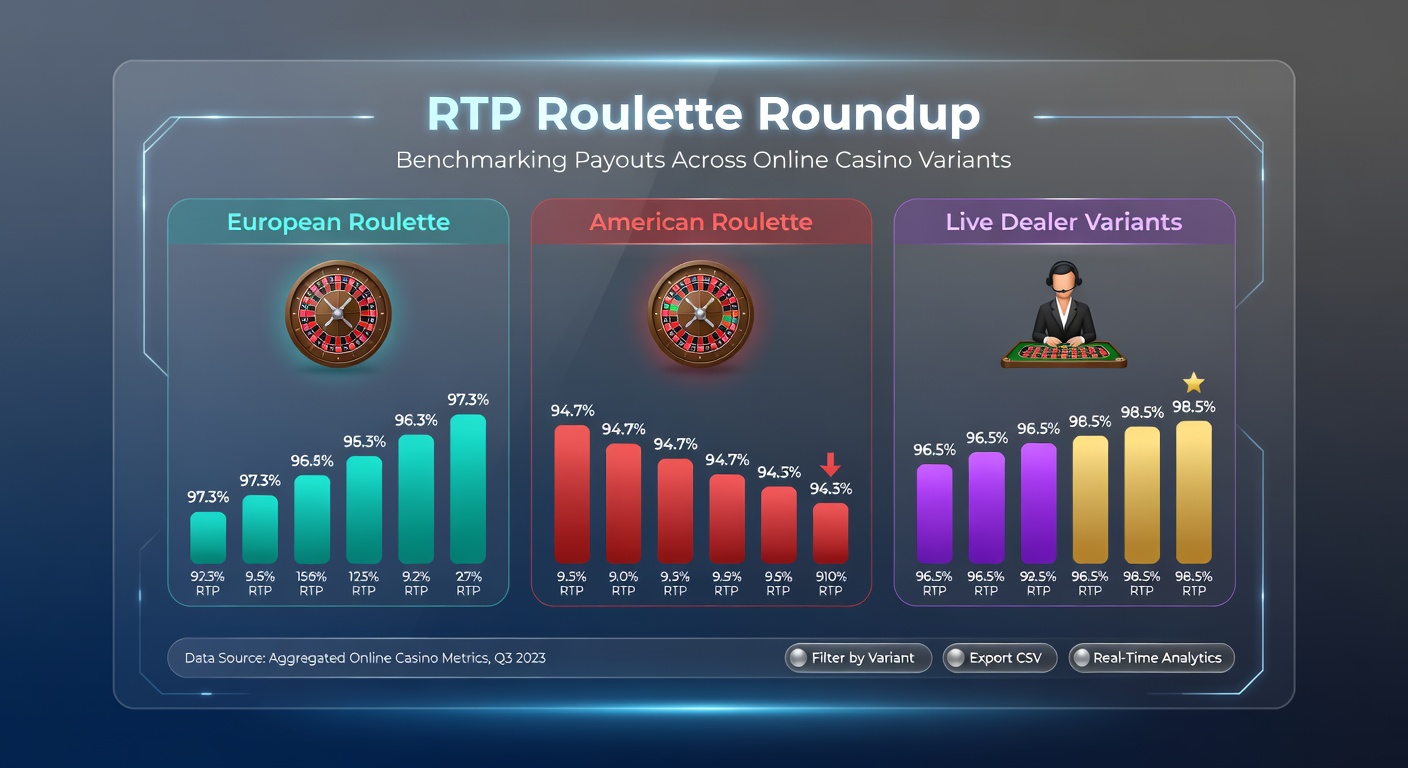 Side-by-side comparison of American and European roulette wheels, with RTP charts overlaying house edges and payout structures