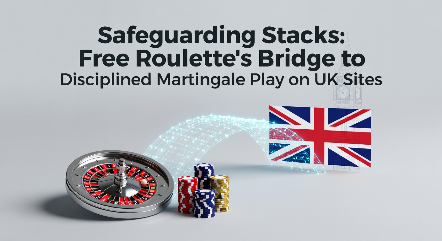 A vibrant roulette table in free play mode, showing stacks of virtual chips ready for Martingale progression on a UK online casino interface