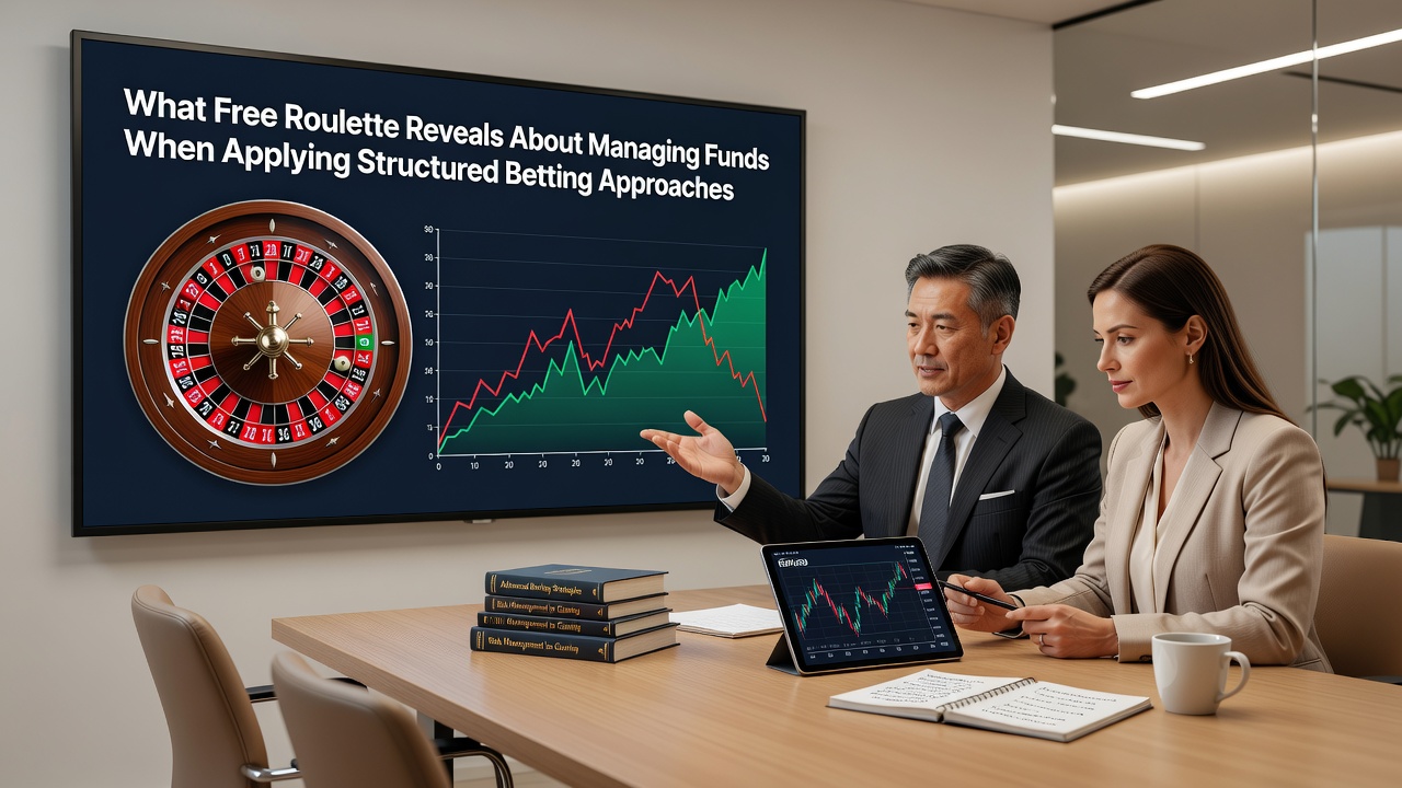 Digital roulette interface showing bankroll tracking overlay and structured bet history