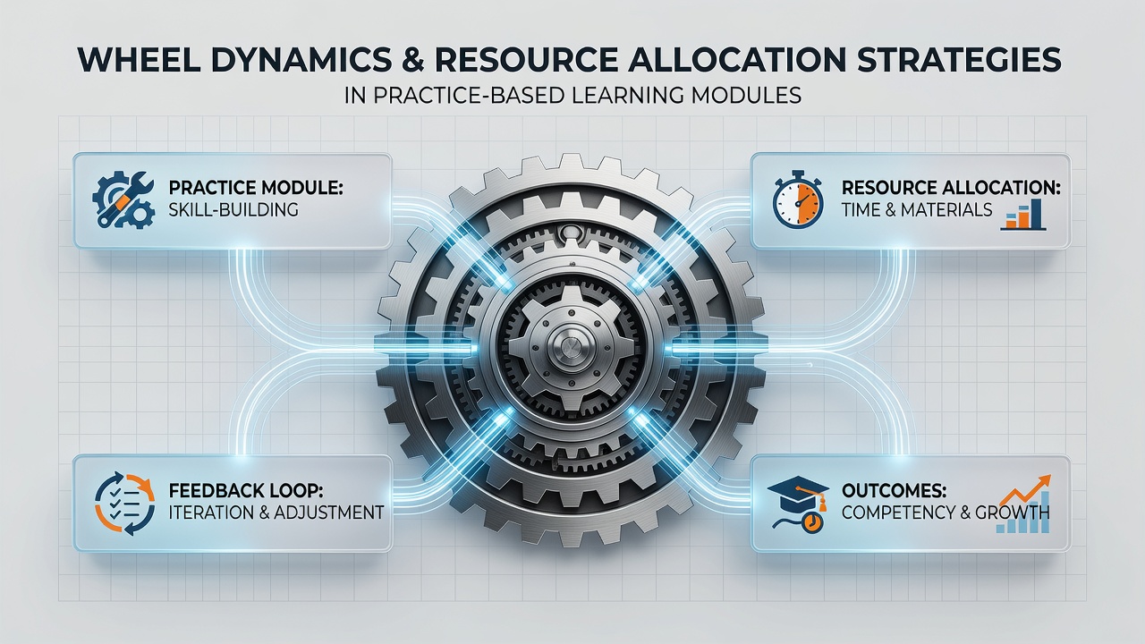 Resource planning board used to schedule wheel dynamics lab equipment across student groups